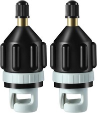 2Pcs Inflatable Boat SUP Pump Adapter, Premium 3.54 x 2.28 x 1.81inchs, black
