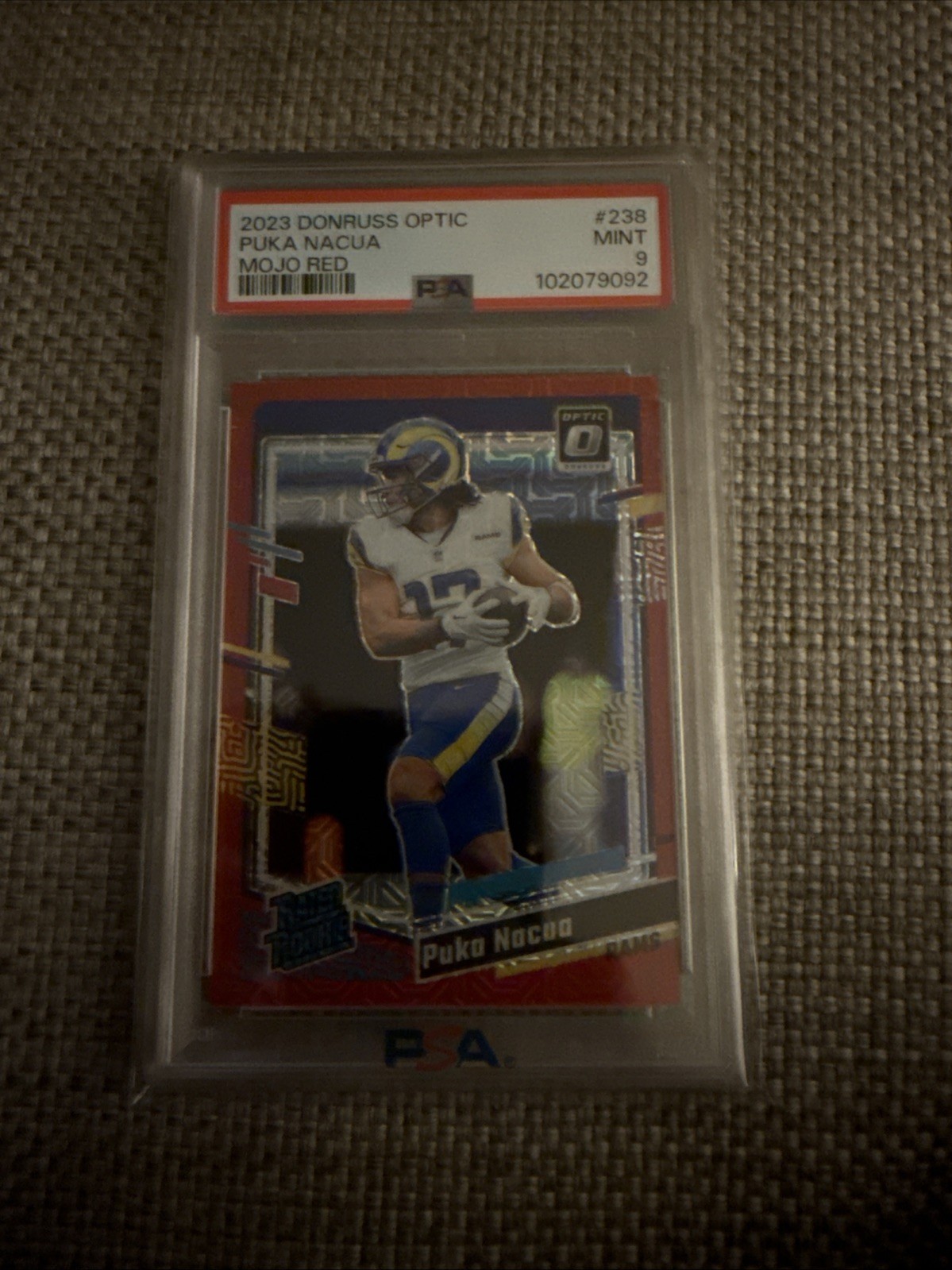 2023 Panini Donruss Optic - Rated Rookie Puka Nacua #238 Red Mojo Prizm (RC)