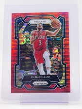 CJ MCCOLLUM 2023-24 PANINI PRIZM RED RED PULSAR /299 #114 PELICANS Q1022