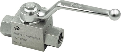 #ad Generic High Pressure Hydraulic Ball Valve 1 1 2quot; NPT 3 Way Ball Valve $23.74