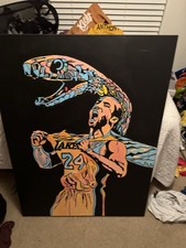 KOBE BRYANT Custom 1/1 Canvas Hand Painted!