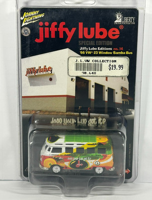 Johnny Lightning Jiffy Lube Special Edition #14  66 VW 23 Samba Bus NIP Sleeve