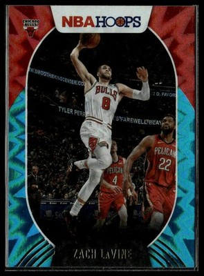 Zach LaVine 2020-21 Hoops Teal Explosion #196 Chicago Bulls