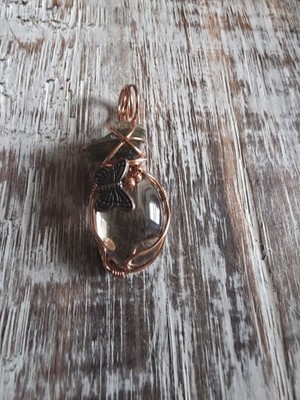 Ein kraftvolles Moldavit und Rauchquarz Schutz Transformation Amulett