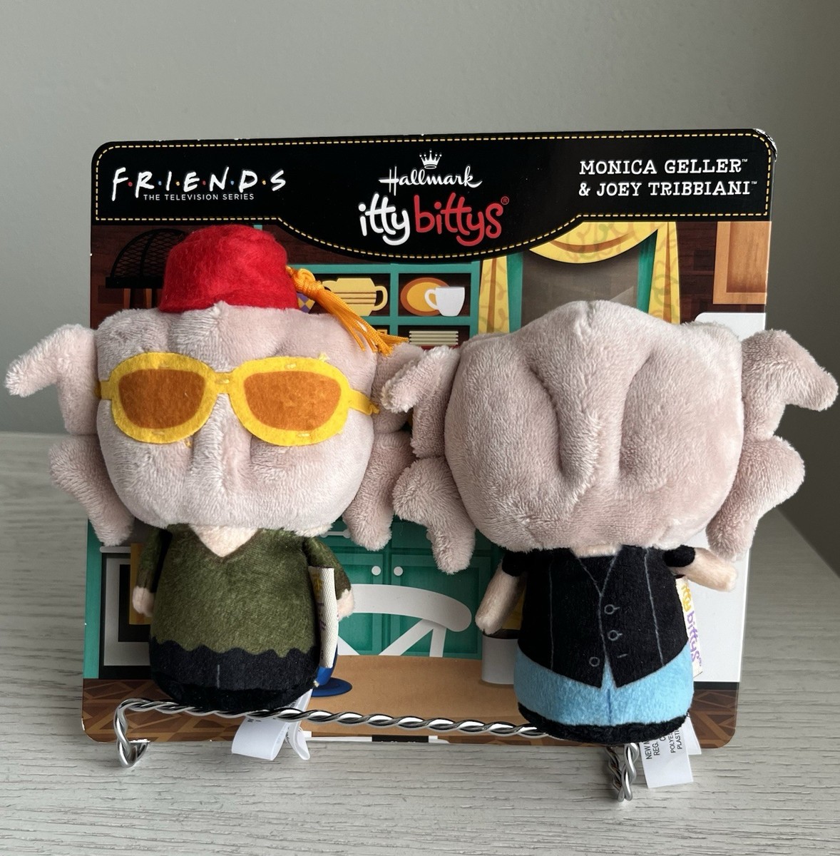 Hallmark ittybittys Friends Monica Geller & Joey Tribbiani Turkey