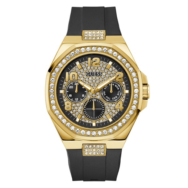 Guess Herren Uhr Armbanduhr Analog Empire GW1002G2 Silikon-image