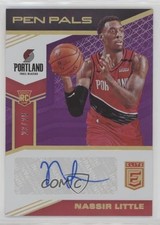 2019-20 Donruss Elite Pen Pals Purple 23/25 Nassir Little #PP-NLT Auto 0u1n