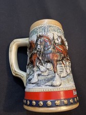 1988 Budweiser Holiday Beer Stein Collectors ...
