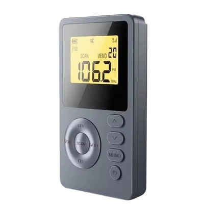 FM/AM -Radio Broadcast-Gerät Digital Player Kleine Tasche Stereo Kopfhörer 7600