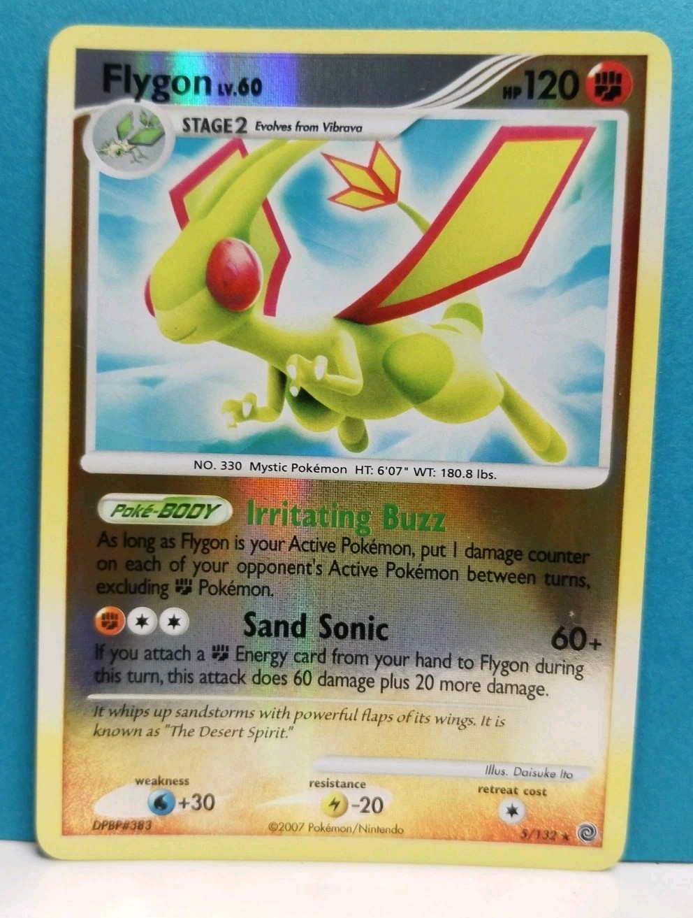 Flygon 5/132 Reverse Holo Secret Wonders Diamond Pearl Pokemon Card 2007
