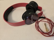 Sol Republic V8 Wired Headphones Red Used Good Working Condition