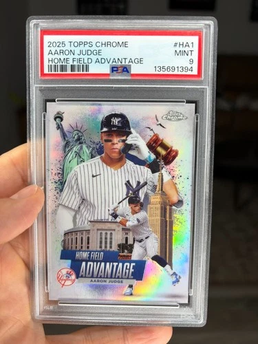 2025 Topps Chrome Home Field Advantage Aaron Judge PSA 9 Mint