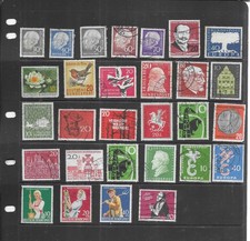 GERMANY 1957-1958. FEDERAL REP. SELECTION OF 29. VERY FINE USED. AS PER SCAN.