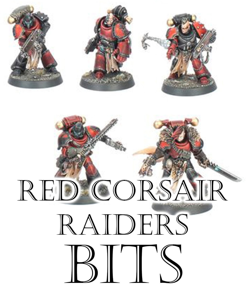 Warhammer 40k Red Corsair Raiders Bits, Games Workshop, Chaos