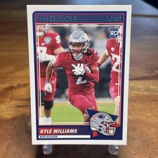 2025 Panini Score Kyle Williams Rookie Card #57 New England Patriots (RC)