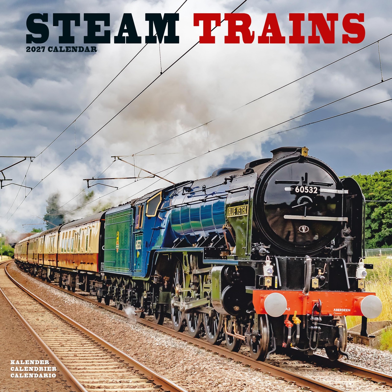 Steam Trains 2027 Calendar | Square Wall Calendar | Train, Steam Railway Gift | Plastic Free Packaging | by Avonside Publishing - Image 3