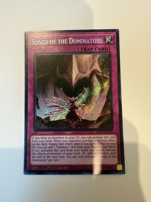 Songs of the Dominators ALIN-EN078 Secret Rare 1st Ed Near Mint 1st Ed Yu-Gi-Oh!