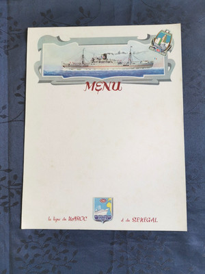 Compagnie De Navigation Pack Grand Menu 27x21 CM