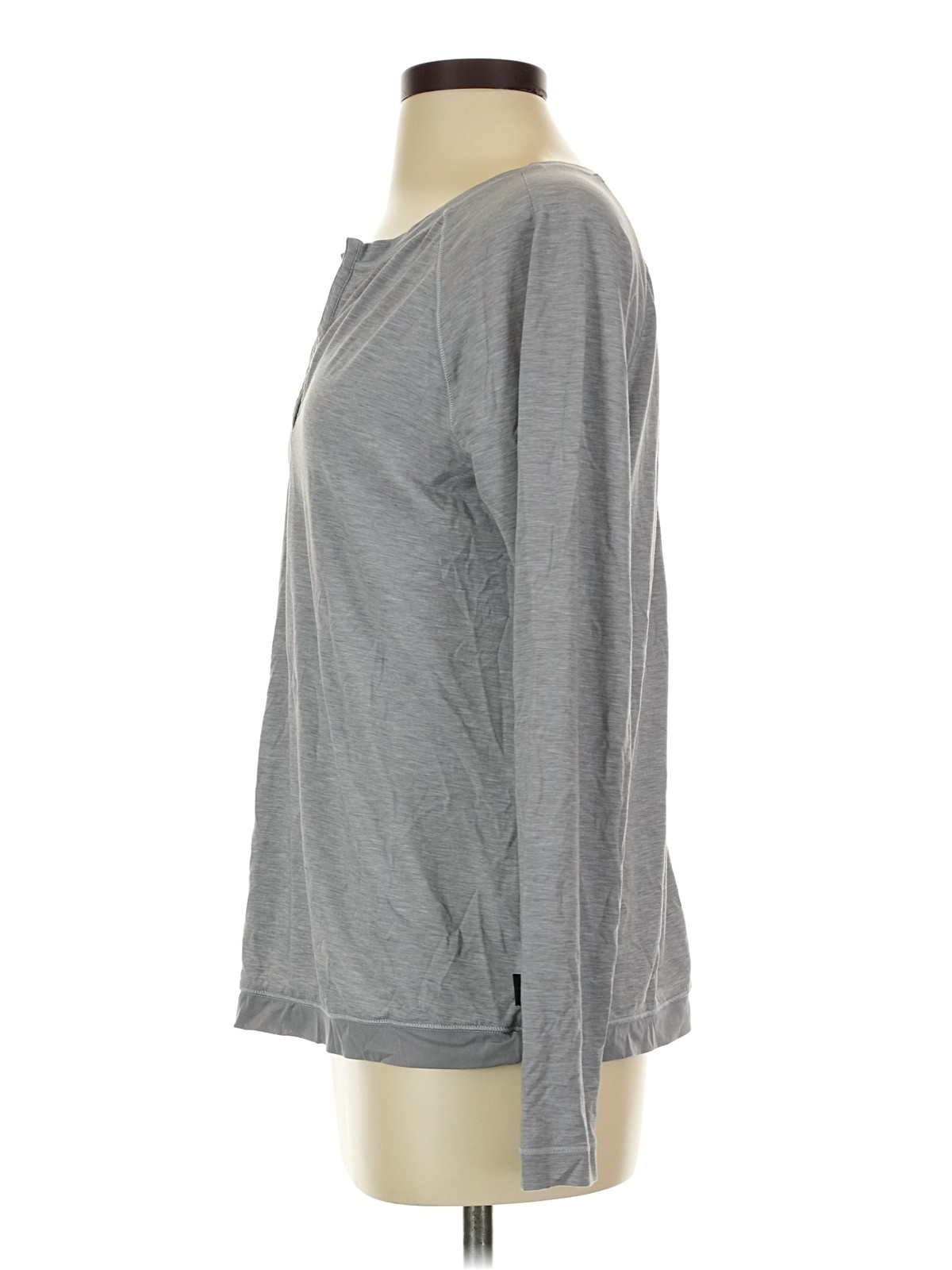 Under Armour Women Gray Long Sleeve Henley S thumbnail 4