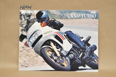 #ad Vintage NOS 1982 Honda CX500 Turbo Motorcycle Brochure OEM Dealer Stamp Specs $21.99