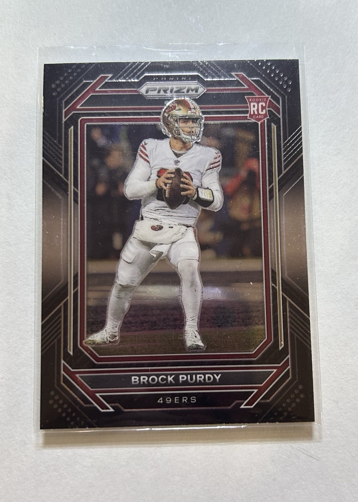 2022 Panini Chronicles - Prizm Black Brock Purdy #PB-8 Silver (RC)