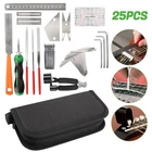20/25Pcs Guitar Care Kit Luthier Setup Repair Maintenance Full Set Guitar Tools