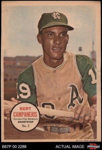 Bert Campaneris #2 1967 Topps Pin Ups card