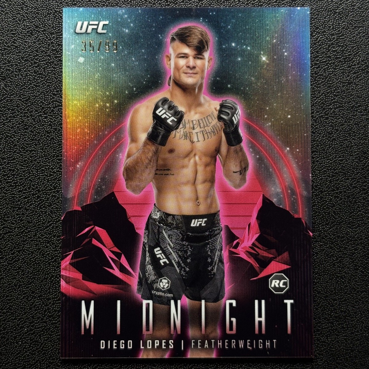 Diego Lopes RC 2024 Topps Midnight UFC #26 Twilight /99 Rookie Card | eBay