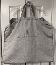 BRUNELLO CUCINELLI Linen Travel Cover Dust Garment Bag 23  x45  