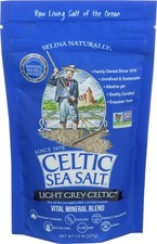 8 oz Delicious Celtic Sea Salt Light Grey No Additives, of Resealable Quality