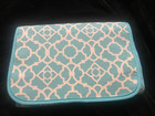 Waverly Hanging Travel Organizer New Aqua Blue with bottles, puff, soap dish — photo 2