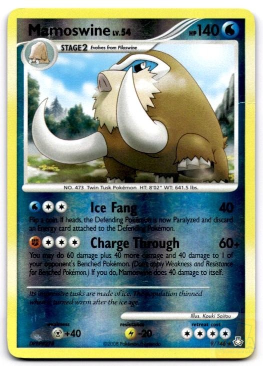 Mamoswine (DP Legends Awakened) 9/146 Rare Deck Exclusives Pokemon HP