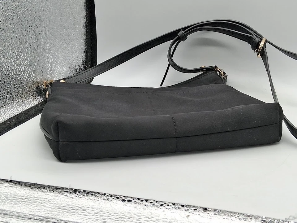 Calvin Klein Women’s Black Nylon w/Gold Logo Crossbody/Adjustable Strap - Image 3 of 4