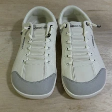 HOBIBEAR Barefoot Minimalist Shoes Womens 11-11.5 EU 42 White Ivory Canvas
