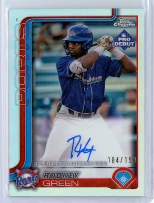 2025 Topps Pro Debut Rodney Green #PDC-105 Chrome Auto 184/199