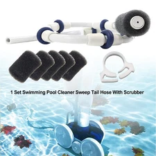 Swimming Pool Cleaner Sweep Tail Hose With Scrubber For Polaris 180 280