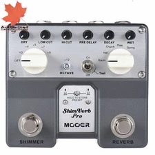 Mooer ShimVerb Pro Micro Reverb Guitar Effects Pedal New
