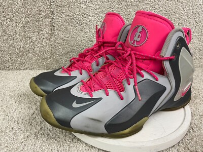 Nike Lil Penny Posite Sneaker Athletic Shoes Mens 9 Mid Top Lace Up Hyper Pink
