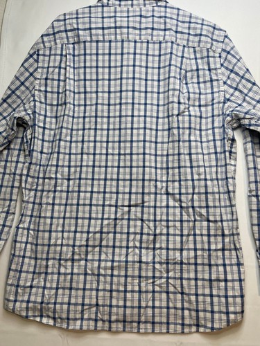 Sonoma dress shirt mens large long sleeve collar button up striped blue white - Picture 7 of 10