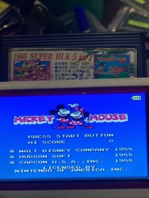 Famicom Game NES Super HIK 5in1 Jungle Book,Ghostbusters,80Days Puss,King Knight