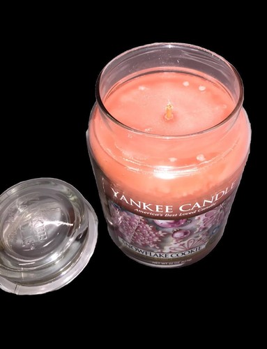 Yankee Candle SNOWFLAKE COOKIE Large 22 oz ~WHITE LABEL~RARE - Picture 3 of 4