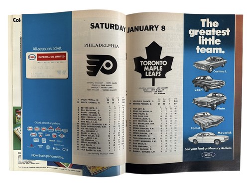 Maple Leaf Gardens noviembre 1971 revista y programa Philadelphia Flyers cubierta CLARKE - Imagen 10 de 20