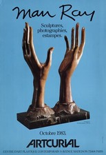 MAN RAY - Poster Affiche Solitaire Sculptures estampes Artcurial 1983 Paris