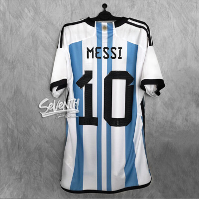 Argentina Official Home Jersey Messi Autograph Copa America 2021