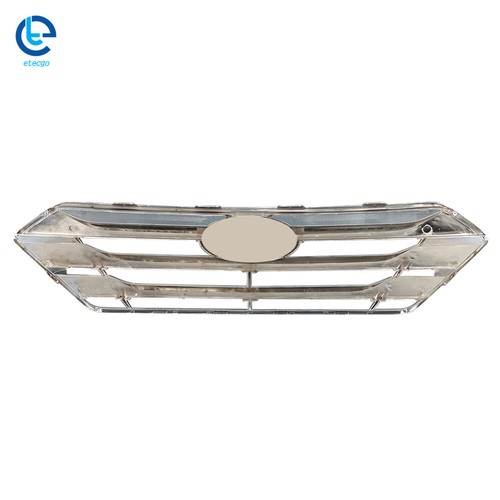 Upper Chrome Bumper Grille Grill For Hyundai Santa Fe Sport 2013 2014 2015 2016 - Picture 12 of 18