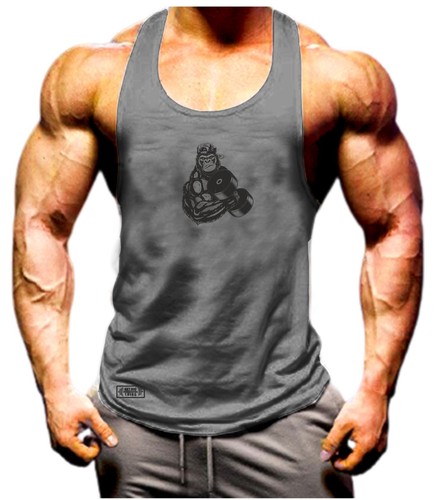 Fitnessstudio Gorilla Weste Fitnessstudio Kleidung Bodybuilding Training Training Boxen MMA Tank Top - Bild 4 von 10
