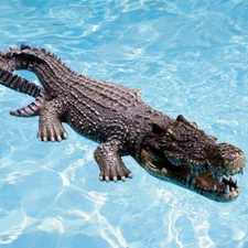 Realistic Floating Crocodile 30"  Works in Pool as Decoy or as Decoration 