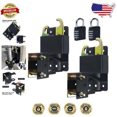 Corrosion-Resistant 2-Pack Gate Latch with Easy One-Hand Operation, 3.1'' x 1.3''
