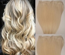 20" Machine Weft Hair Weave, Sew In,100 grams,Human Hair Extensions 60