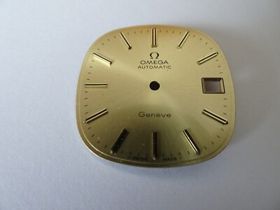NOS VINTAGE OMEGA geneve Automatic gelb index  CAL 1010 DIAL Swiss New (O27)